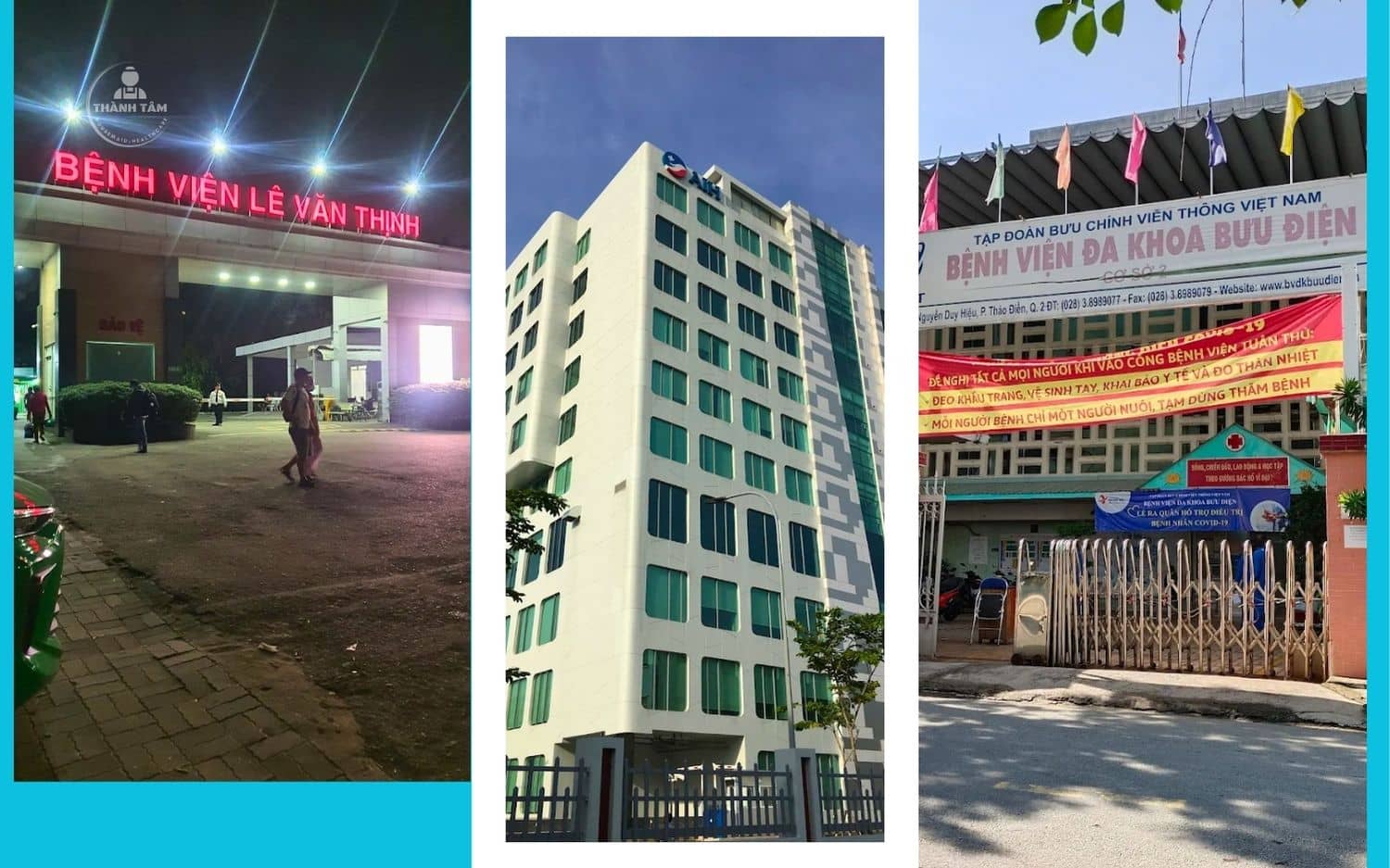 3 Bệnh viện trung tâm trong phường: Bệnh viện Lê Văn Thịnh, Bv Quốc tế Mỹ AIH, Đa khoa Bưu Điện