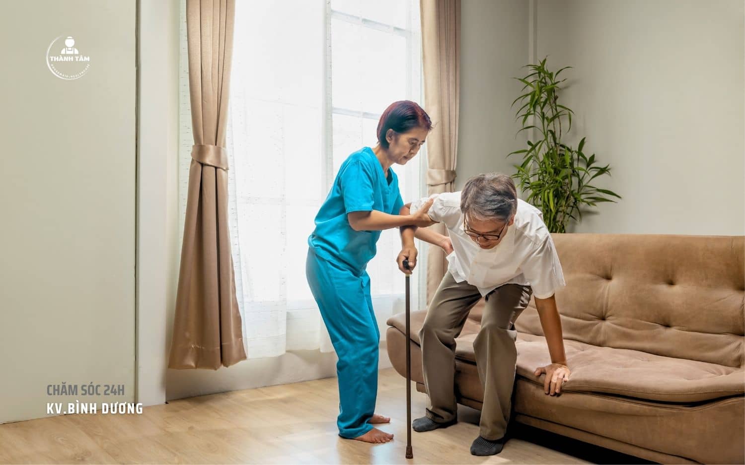 Người già neo đơn tại Bình Dương cần chăm sóc tại nhà