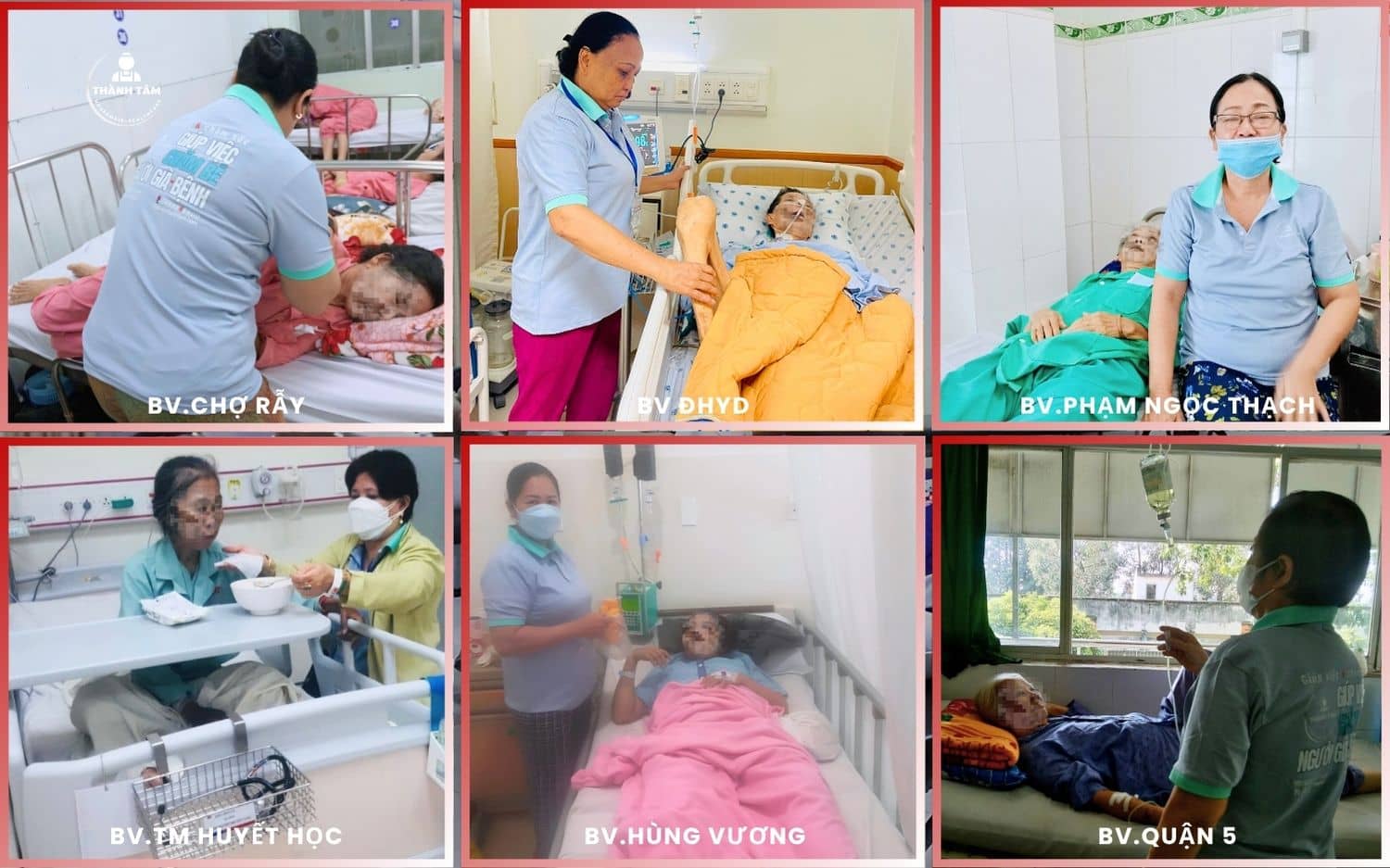 Thành Tâm Care chăm sóc bệnh nhân tại cum 6 bệnh viện trong phường Chợ Lớn