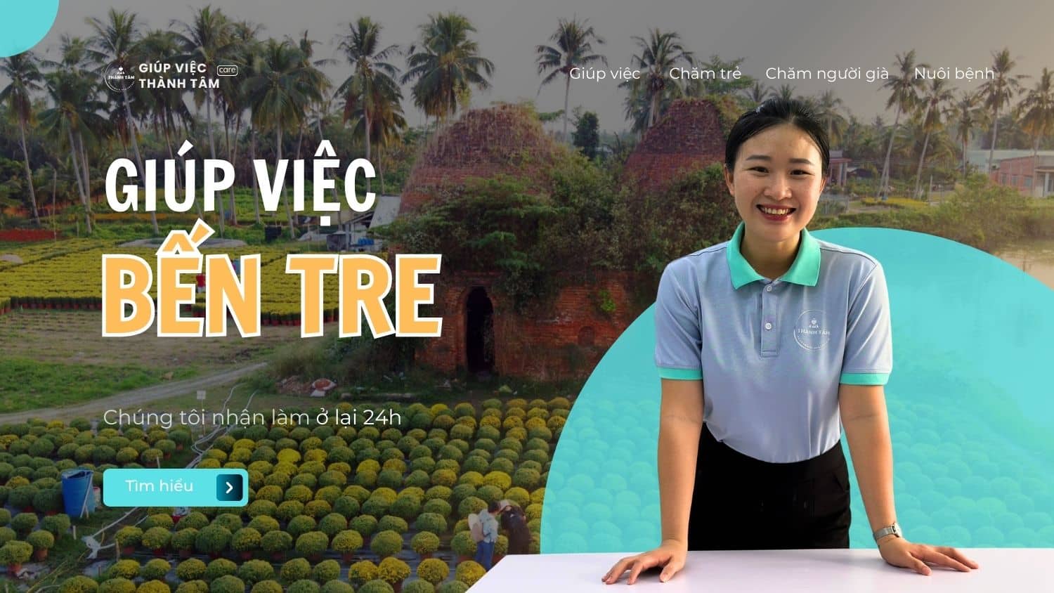 Dịch vụ giúp việc chăm sóc 24/24h tại Bến Tre